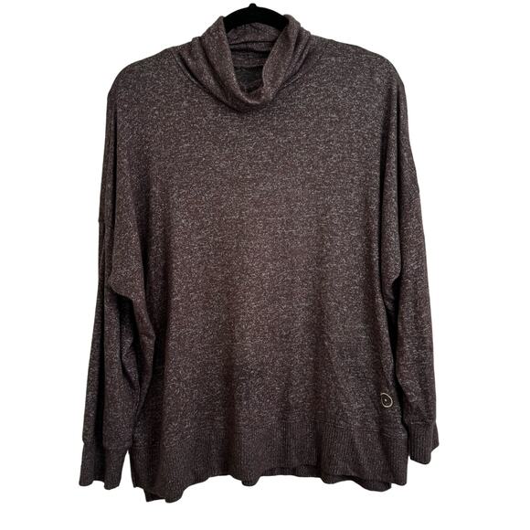 Sunday Citizen Sweaters - Sunday Citizen Chocolate Brown Cowl Cosset Relaxed Turtleneck Sweater Sz Small